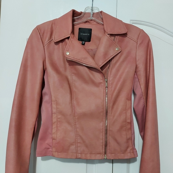 Dynamite Faux Leather Jacket Size XS - Picture 4 of 4